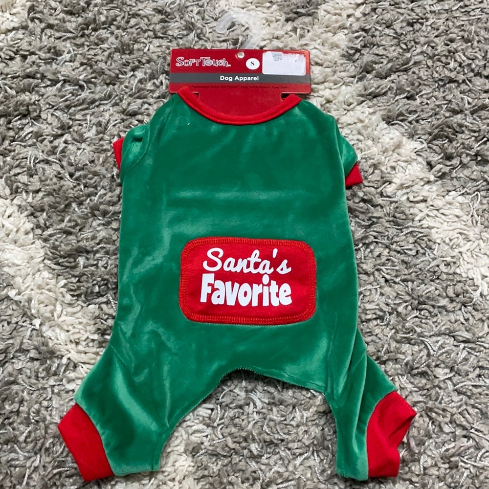 Santa’s Favorite dog apparel size small